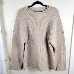 Napapijri Geographic Tan Pure New Wool Knit Sweater